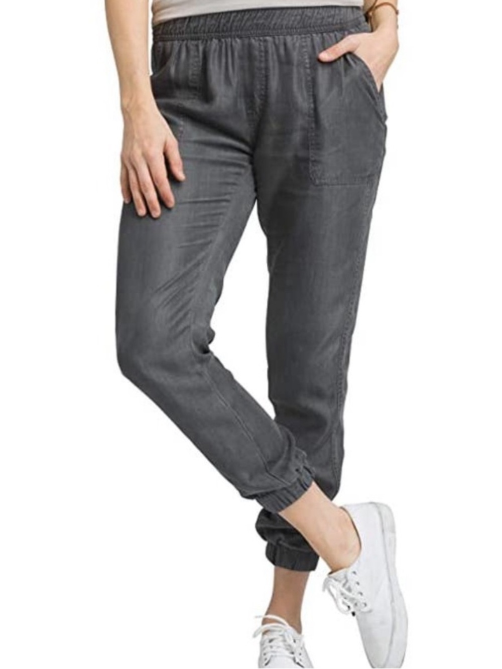 Prana Aberdeen Joggers Dark Grey Women’s Medium Pants Mid Rise